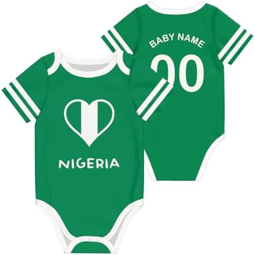Custom Baby Bodysuit National Team Soccer Jersey Personalized Name Number for Boy Girl Gifts