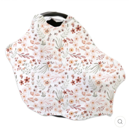 Wren's Wildflower Multi-Use Stretchy Car Seat & Nursing Cover