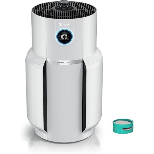 (Renewed) Shark Air Purifier with NeverChange Air Filter Technology, 5 Year HEPA Filter, Covers 1400 Sq. ft, Odor Neutralizer and Clean Sense Technology, Removes 99.98% of Dust & Allergens, HP302