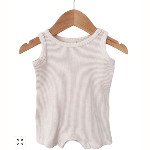 Organic Waffle Shortie Romper, Snow – SpearmintLOVE
