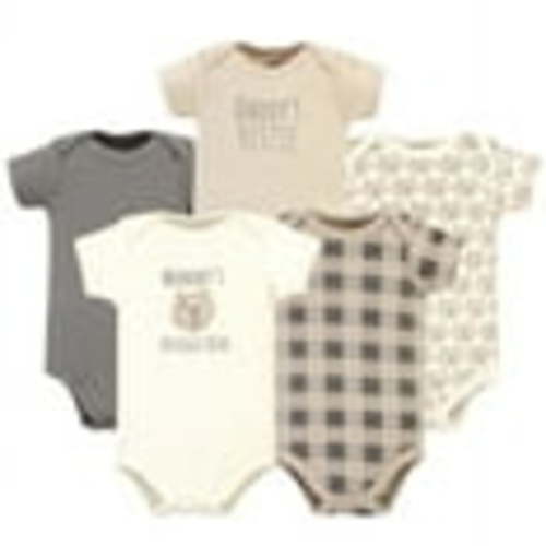 Hudson Baby Short Sleeve Bodysuits, 5-Pack, Newborn- 24 Months