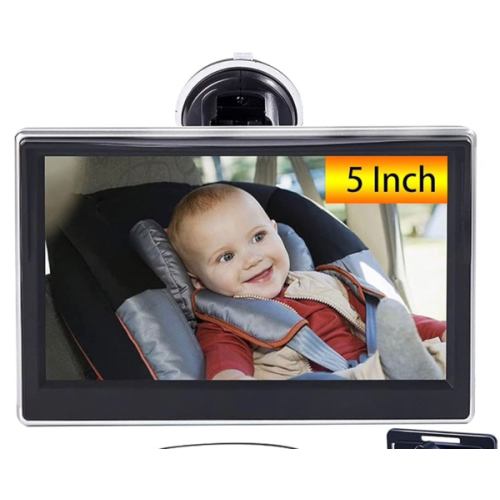 DoHonest Baby Car Camera HD 1080P - Rear-Facing Car Baby Monitor with Night Vision, Adjustable View Angle, Easy Setup, Anti-Glare Display, Safety for Kids & Infants
