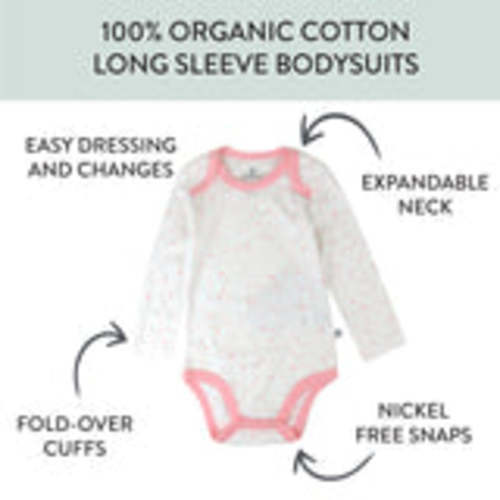 5-Pack Organic Cotton Long Sleeve Bodysuits | Honest Baby Clothing