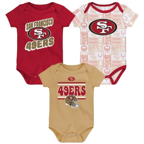 Infant San Francisco 49ers Play Day Three-Pack Bodysuit Set