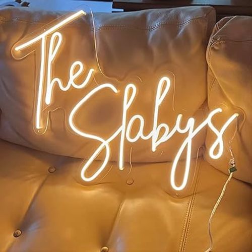 Yatvro Custom Neon Signs,Personalized Dimmable LED Neon Signs for Family Birthday Bar Wedding Party Night Light&Company Logo or Business Signs, Birthday Gift Name Neon Lights