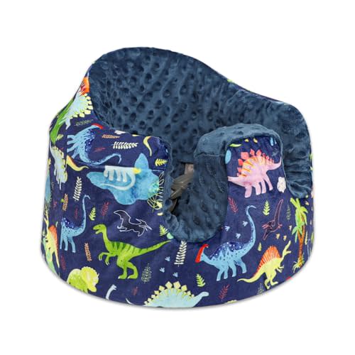 DAYEEBALL Seat Cover Compatible with Bumbo Seat, Soft and Breathable Baby Floor Seat Cover for Baby Boy & Girl (Cover Only), Dinosaur