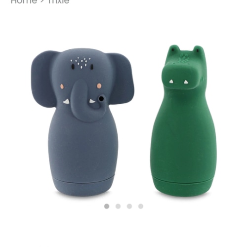 Trixie Bath Toy Squeezy Animals - Mrs. Elephant & Mr Crocodile – Scandiborn