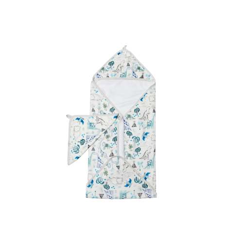 Hooded Towel Set - Dinosaurs