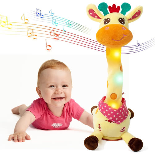 Baby Toys 6-12 Months, Talking Plush Toys Singing and Danincg, and Recording, Toys for Toddler Girls and Boys Ages 1 2 3 Years Old