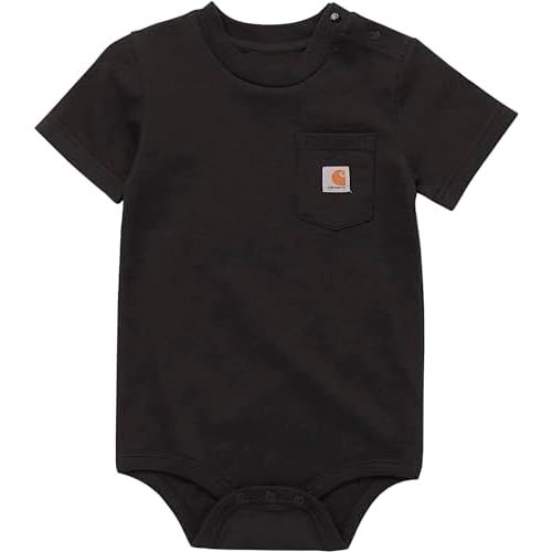 Carhartt Unisex Baby Short-Sleeve Bodysuit Pocket T-Shirt Onesie