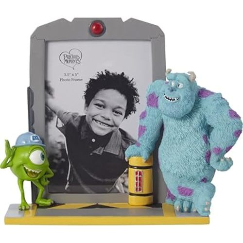 Precious Moments Monsters, Inc. Picture Frame | Disney Showcase Pixar Monsters, Inc. Love Your Inner Monster Resin Photo Frame | 3" x 5" Picture | Disney Decor & Gifts | Kids Room Decor