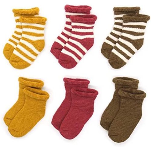 Neutral Earth-Toned Color Newborn Socks Neutral Baby Socks - Soft & Gentle Baby Socks