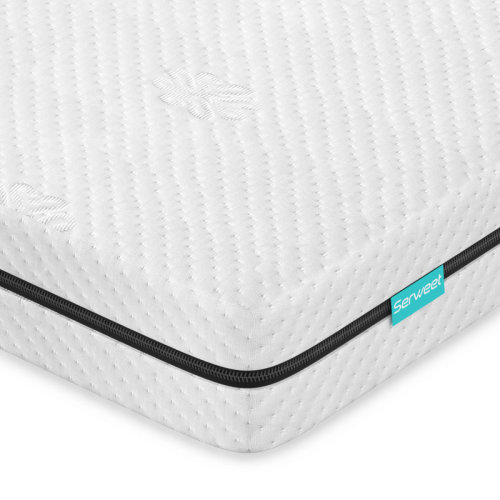 Alwyn Home 5.5" Crib and Toddler Mattress, Dual Sided Toddler Bed Mattress, Comfort Memory Foam Soft Crib Mattress, Breathable Proven to Reduce Suffocation Risk, Machine-Washable Outer Cover, 52"x27.5"x5.5" | Wayfair