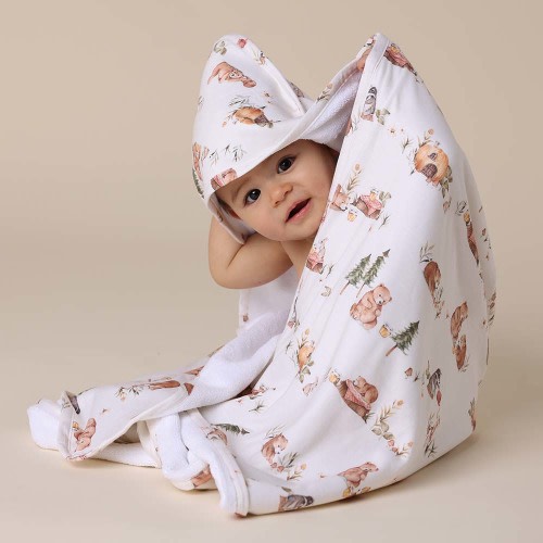 Bears Organic Hooded Baby Towel | Snuggle Hunny