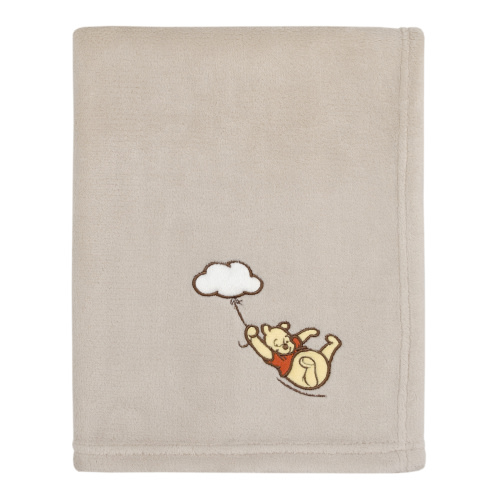 Disney Winnie the Pooh - Blustery Day Appliqued Baby Blanket