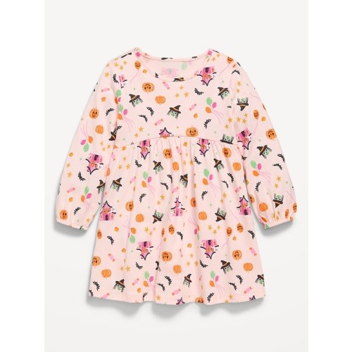 Printed Long-Sleeve Dress for Toddler Girls | Old Navy