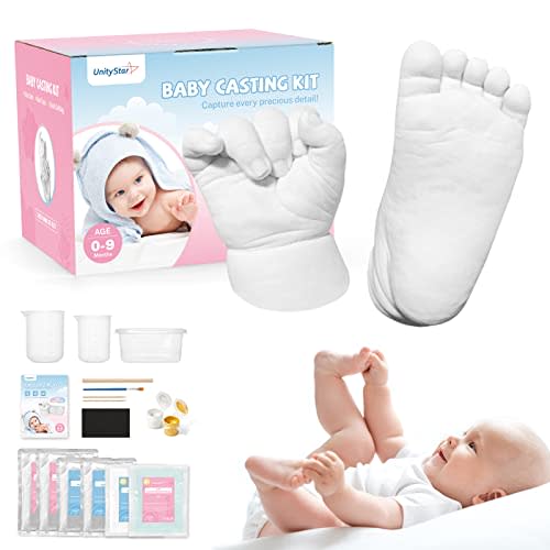 Baby Hand Casting Kit, UnityStar Baby Hand Mold Kit for Infant Hand & Foot Mold Baby Sculpture Supplies Keepsake Plaster