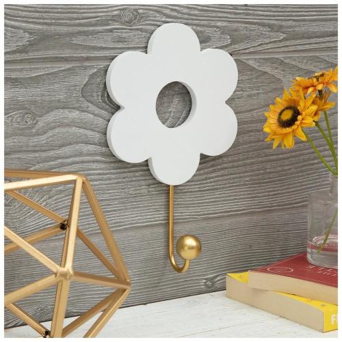 Flower Wood Wall Hook