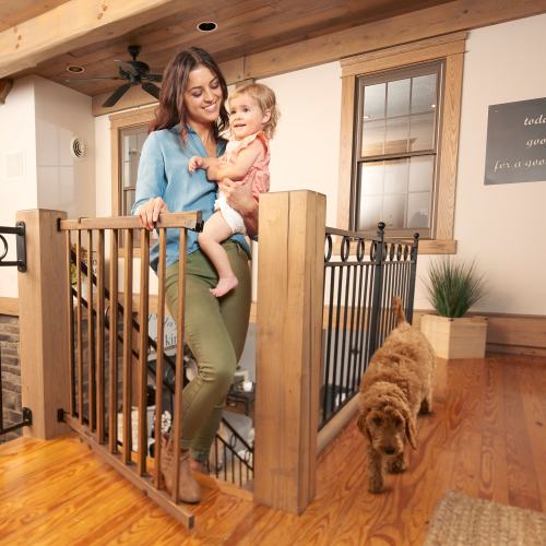Evenflo Walk-Thru 32" Top of Stairs Baby Gate
