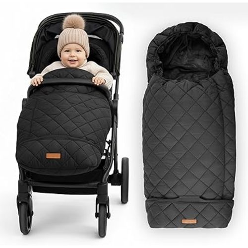 Warm and Cozy Winter Stroller Cover for Baby - Waterproof Bunting Bag with Soft Fleece Lining and Universal Fit for Strollers - Protective Footmuff Blanket for Ultimate Comfort in Wind, Rain & Snow