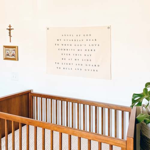 Guardian Angel Prayer Wall Hanging