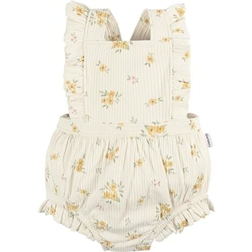 Gerber Baby Girls Sleeveless Ruffle Romper