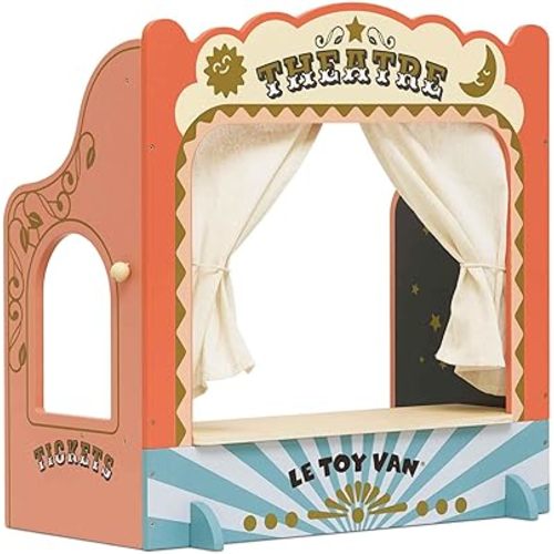 Le Toy Van – Wooden Tabletop Puppet Theatre | Imaginative Play Theatre - Suitable for Ages 3+ Years