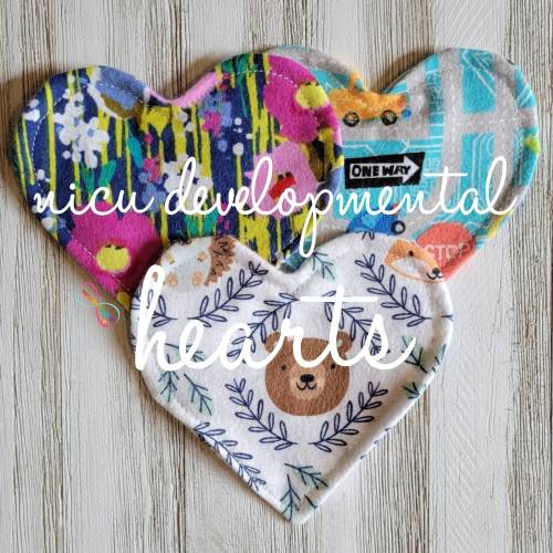 NICU Developmental heart|scented heart|bonding heart|inspirational heart|preemie|micropreemie|nicu