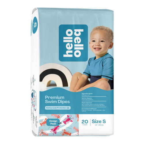 Hello Bello Swim Diapers, Small (Size 3) for Toddlers, 20ct Pack (Select for More Options)