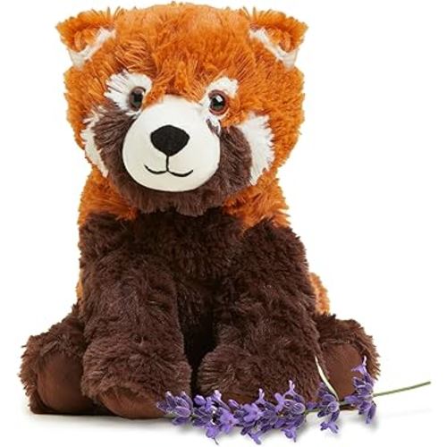 warmies Microwavable & Weighted Stuffed Animals, Red Panda - Heated Stuffed Animal Plushie for Warmth & Comfort - Cute Soft Plush Toys for Adults & Children (Boys, Girls, Babies & Toddlers)