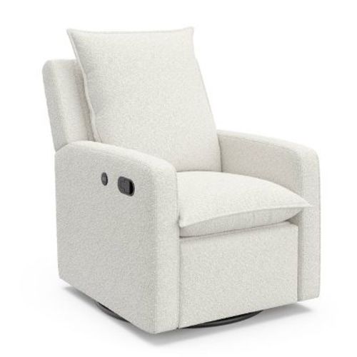 Storkcraft Timeless Side Lever Reclining Glider With Usb Charging Port - Ivory