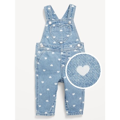 Printed Jean Overalls for Baby