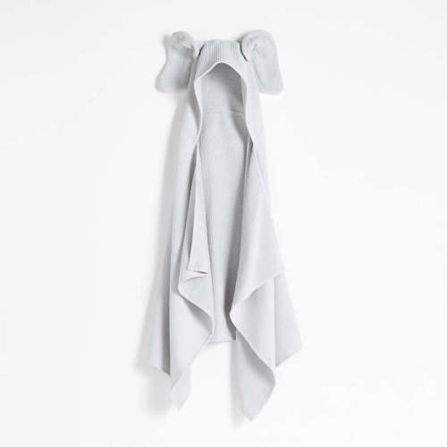 Elephant Organic Waffle Hooded Kids Towel