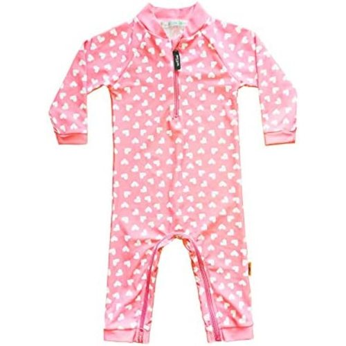weVSwe Baby Girl Toddler Rash Guard Swimsuit Sun Protection Beachwear Zipper Bathing Suit 0-3 Years