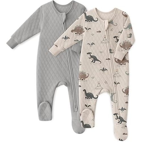 Yoofoss Baby Pajamas Organic Cotton Baby Sleepers for Newborn 0-3 3-6 6-9 Months Boys Girl Clothes Footed Pjs
