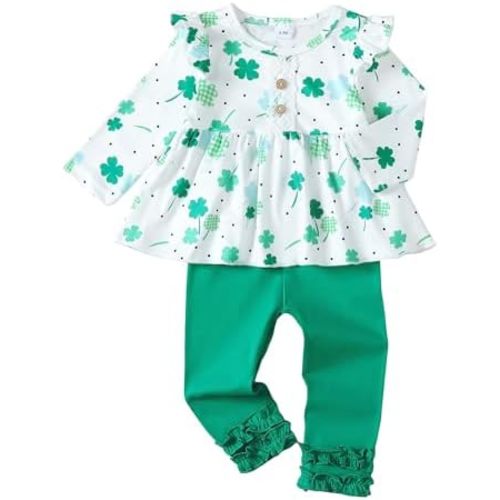 Baby Girl Clothes Toddler Girl Outfits Ruffle Shirt Pants Cute Infant Outfit Set Baby Girl Fall Winter Clothes