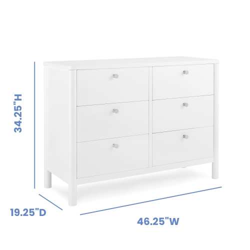 Brooks 6 Drawer Dresser with Interlocking Drawers