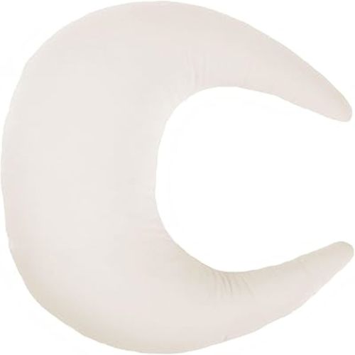 snuggle me Organic Nursing Pillow - Bottle & Breastfeeding Pillow with Organic Cotton Cover & Fiberfill, Machine Washable, Newborn Essentials Must Haves (Natural)
