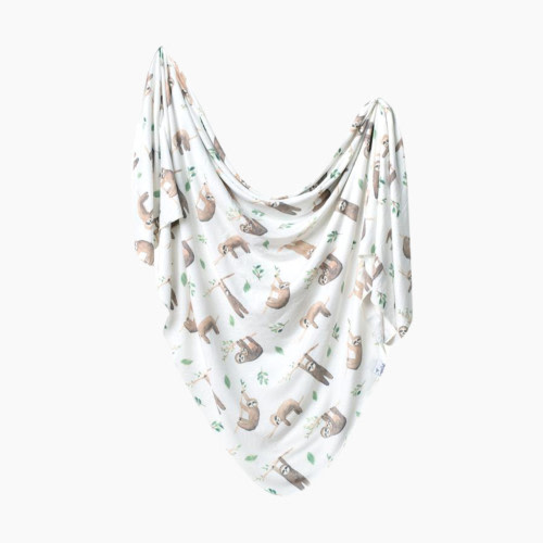 Copper Pearl Printed Swaddle Blanket - Sloths