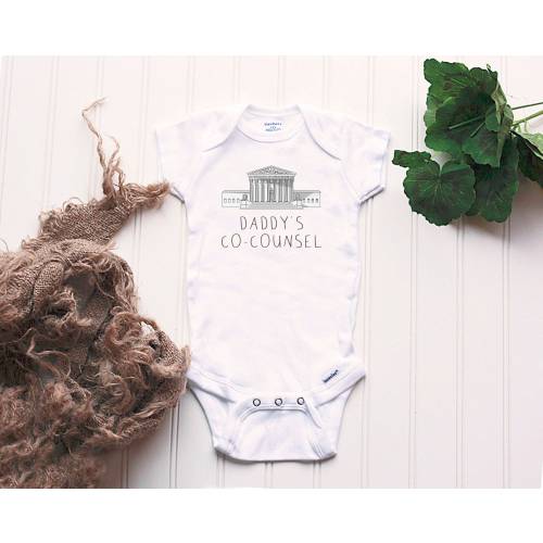 Daddy's Co-Counsel Onesie® - Attorney Onesie®, Lawyer baby gift, Lawyer outfit, Attorney baby shower gift, future lawyer, attorney mom