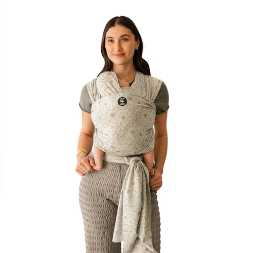 Moby Baby Wrap Carrier Classic by Petunia Pickle Bottom for Newborns to Toddlers (8-33lbs), Infant Sling Carrier, Lightweight & Hands Free Design, Adjustable for All Body Types (Seaside Poppies)