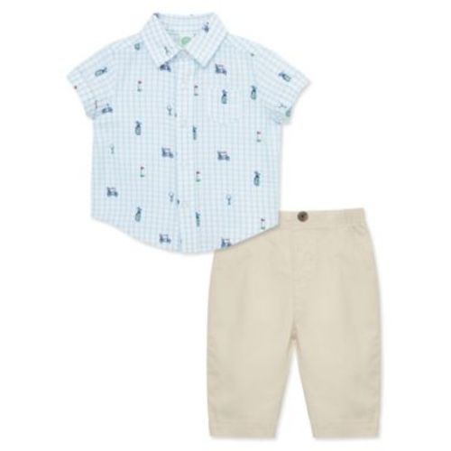 Baby Boys Golf Shirt and Pants Set