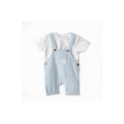 Ocean Muslin Jumpsuit Set