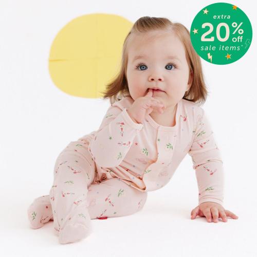 rodeo drive pink modal magnetic parent favorite footie – Magnetic Me
