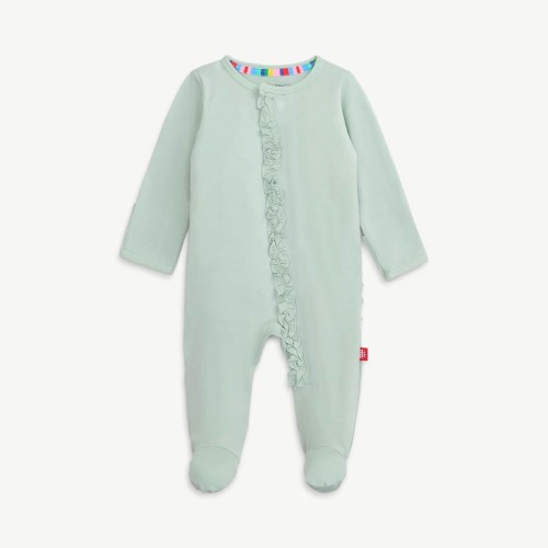 sea foam modal magnetic parent favorite footie with ruffles – Magnetic Me