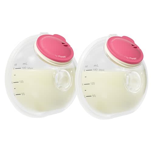 Phanpy Wearable Breast Pump Milk Collector Cup S2, Original Phanpy Breast Pump Replacement Accessories, 24 mm Flange and 20mm Insert Included, 12 oz / 360 ml, 2 Piece