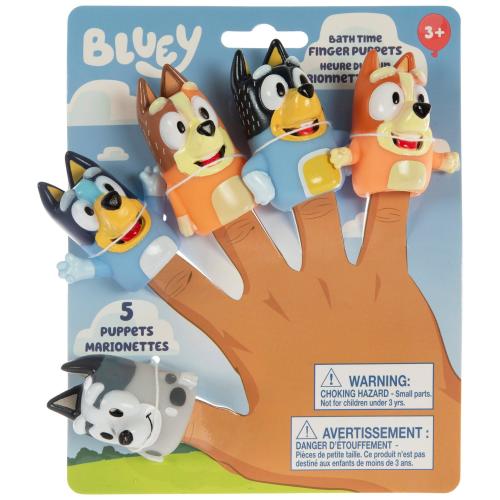Bluey Bath Time Finger Puppets