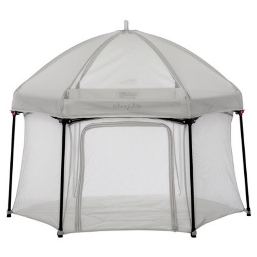 Dream On Me Onyx Playpen Set with Canopy, Grey