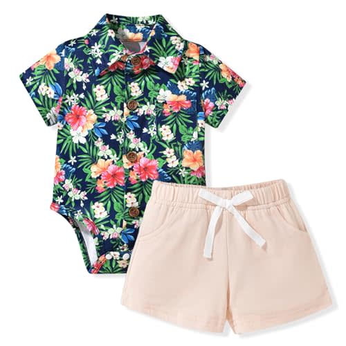 MINIFEIKO Baby Boy Hawaiian Outfit
