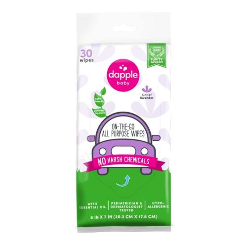 Dapple - All Purpose Wipes, Lavender, On The Go, 30 Ct